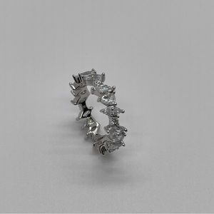 Sterling Silver Different Shape Ring/ Size 8